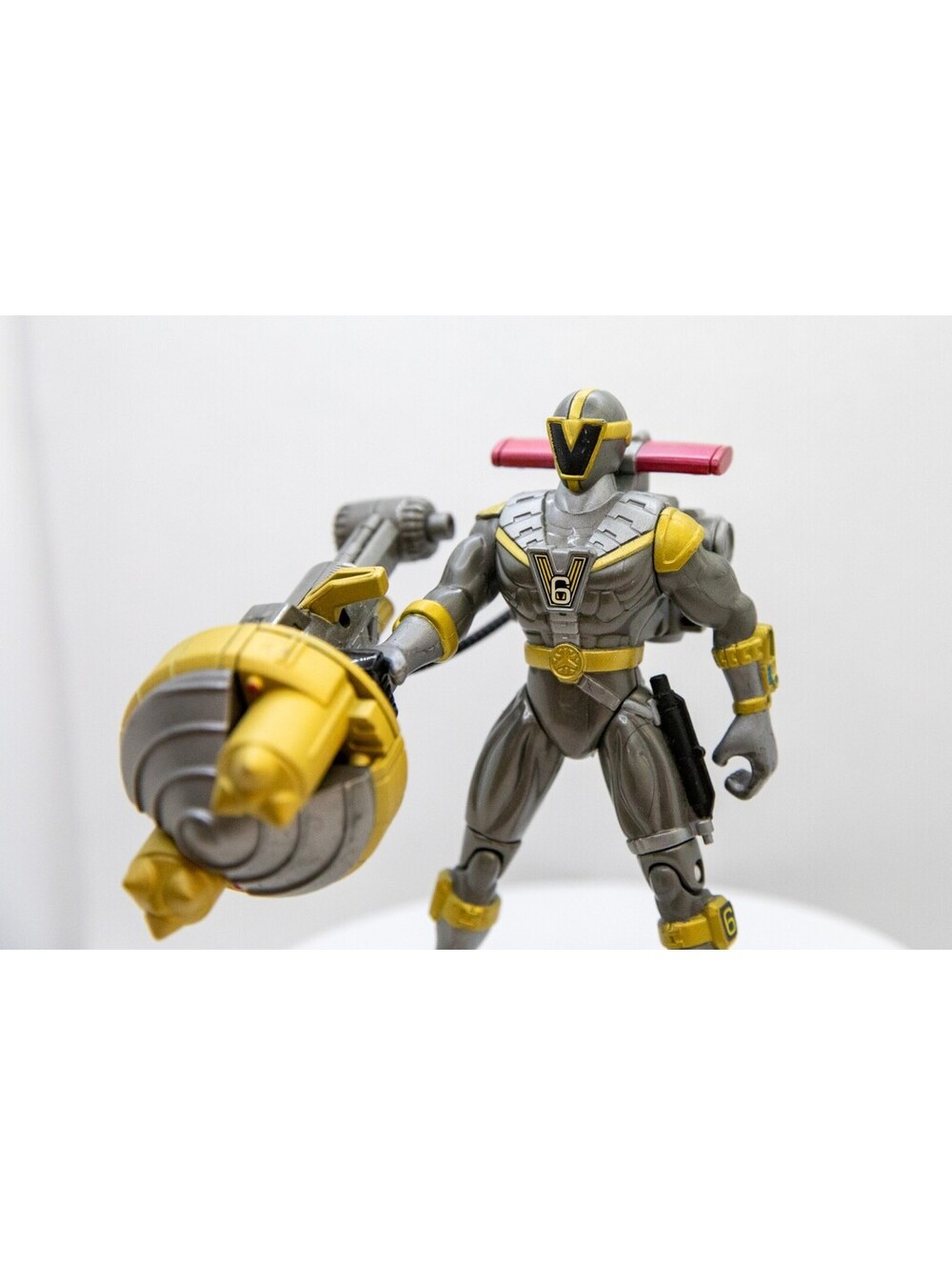Power Rangers Lightspeed Rescue Titanium Mega Battle Ranger Figure Bandai - Picture 3 of 4